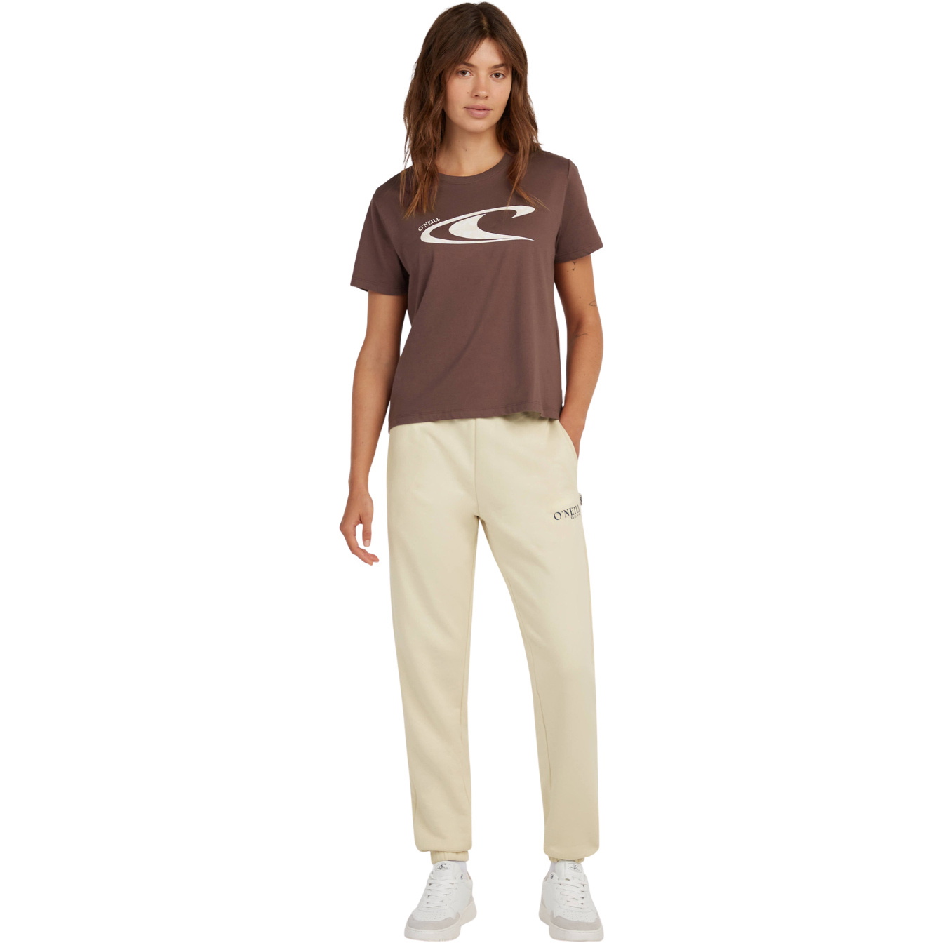 2026 O'Neill Dame Grafiske Sweatpants 1550187 - Linen White
